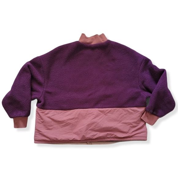 Fabletics Mallory Color Block Fleece Zip Up Pullover Jacket 1X - Picture 2 of 3